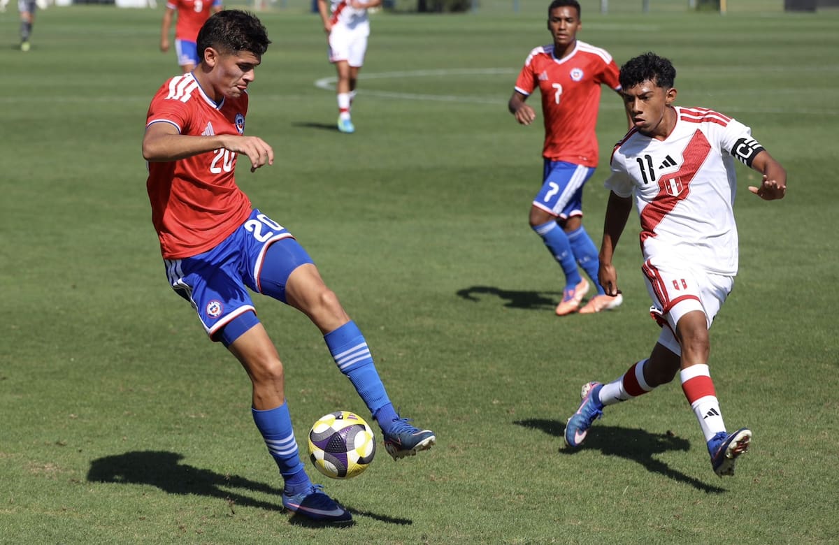El cuadro dirigido por Sebastián Miranda empató 1-1 contra Perú. Foto: @LaRoja.