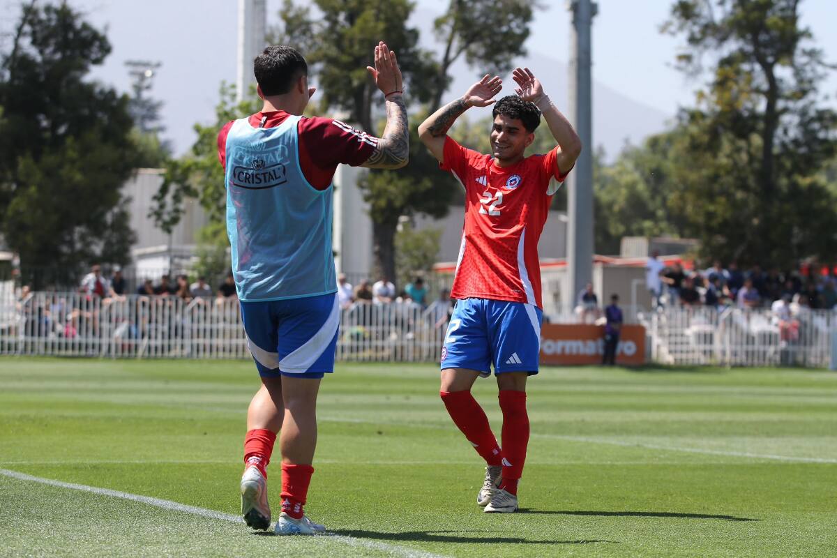 La Roja Sub-20 en su preparación para el Mundial Sub-20.