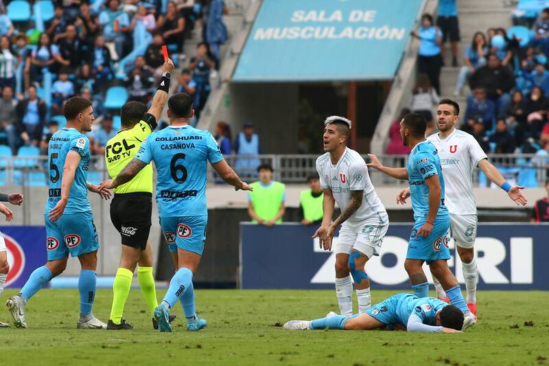 El arbitraje fue tema tras el partido ante Iquique. Foto: Aton.