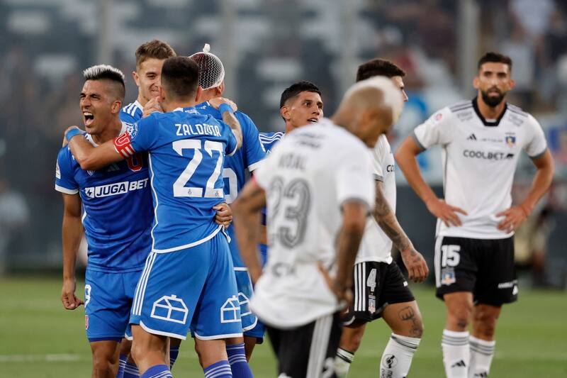 en el partido contra Colo Colo en el Monumental. Foto: Aton.
