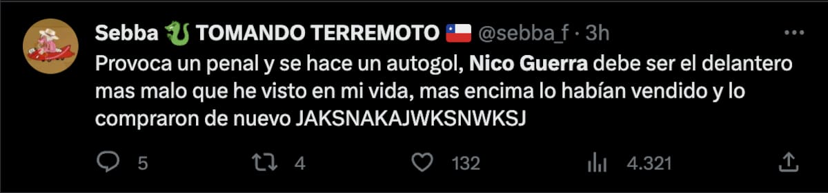 Críticas a Nicolás Guerra.