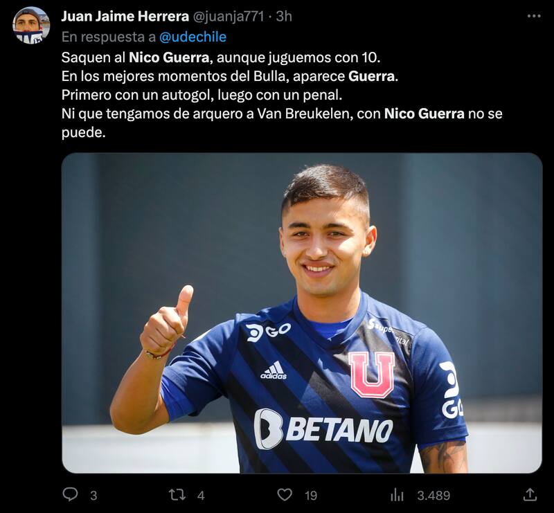 Críticas a Nicolás Guerra.