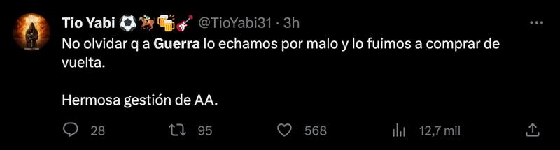 Críticas a Nicolás Guerra.