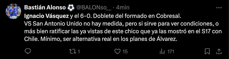 Hinchas de la U deliraron tras la actuación de Ignacio Vásquez.