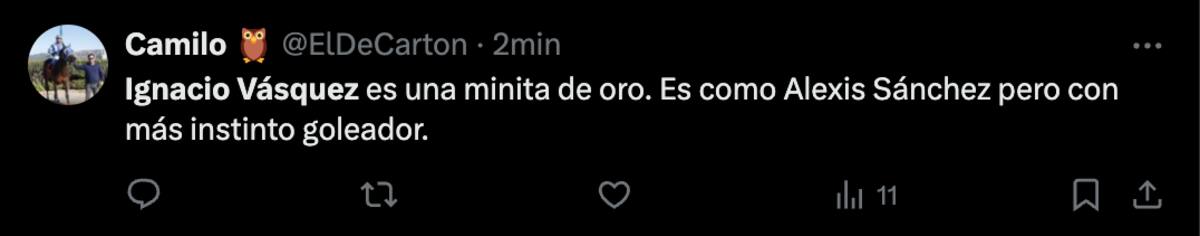 Hinchas de la U deliraron tras la actuación de Ignacio Vásquez.