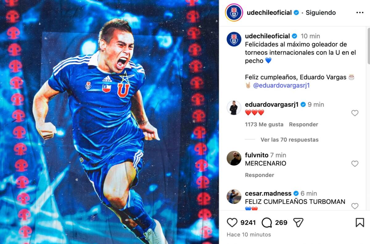 Los azules felicitaron a Turbomán y este último respondió.