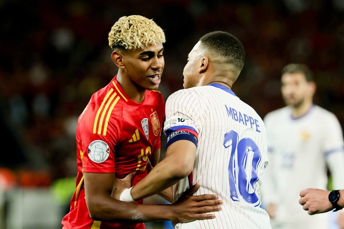 partido de España vs Francia. Foto: EFE.