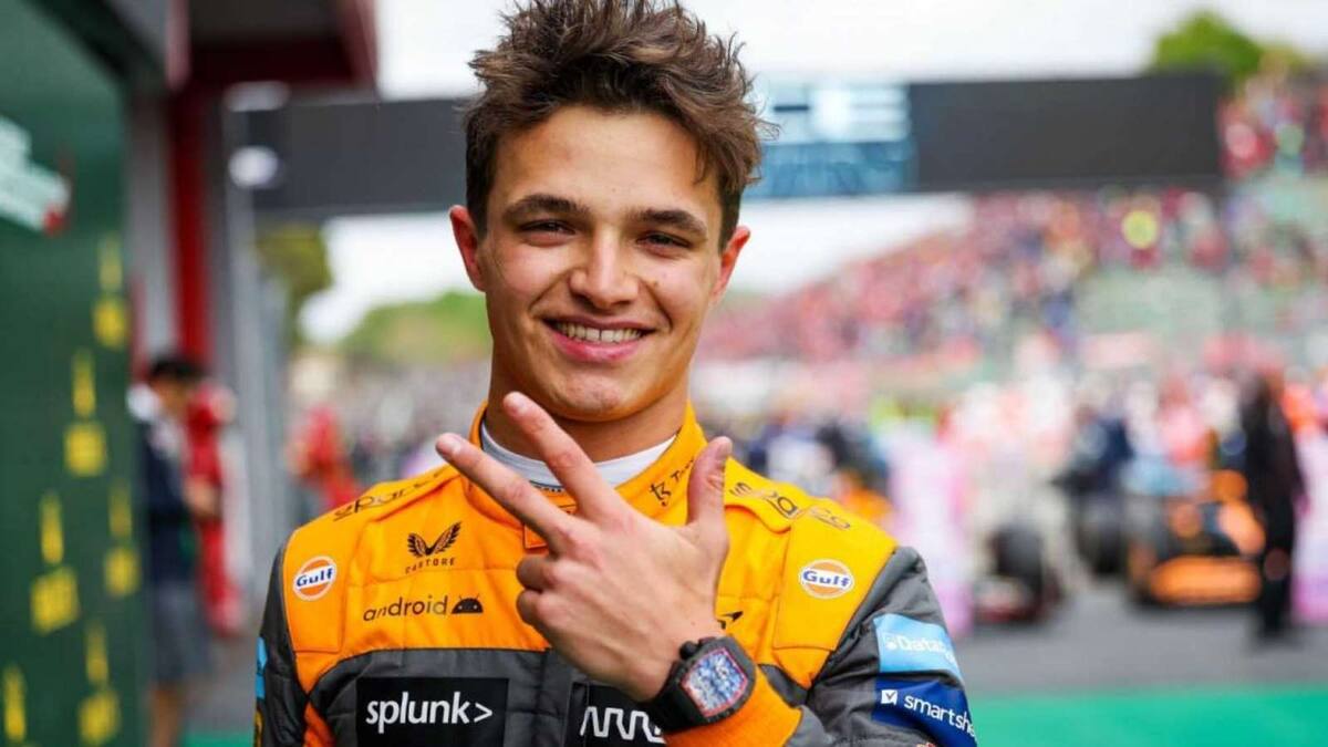 Lando Norris le mete presión a Max Verstappen.