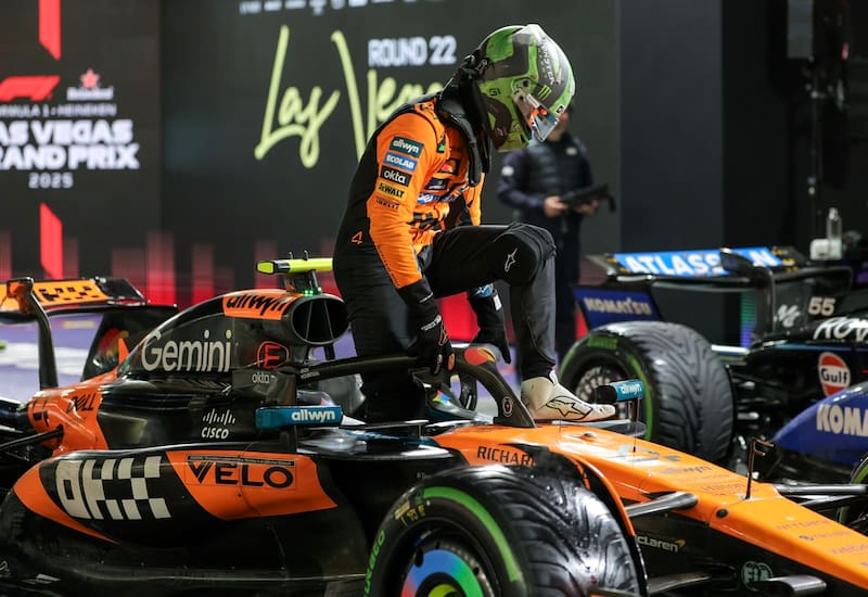 Fue descalificado del Gran Premio de Las Vegas. EFE