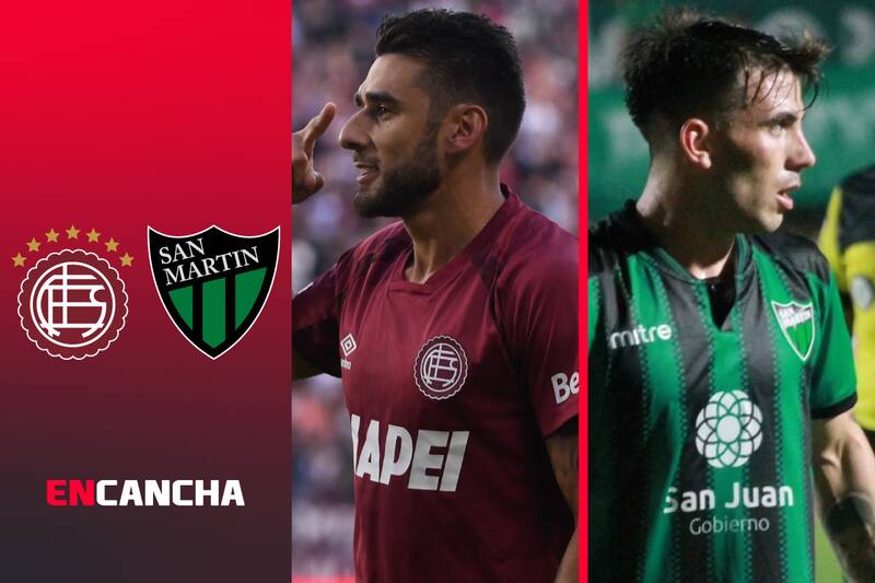 por la fecha 15 de la Liga Argentina. Foto: RRSS Lanús y San Martín de San Juan.