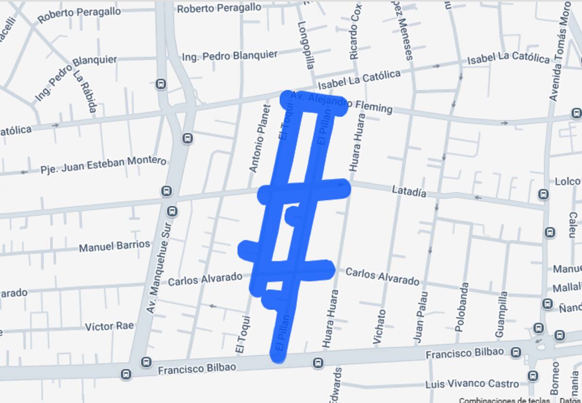 Este sector se verá afectado por corte de luz.