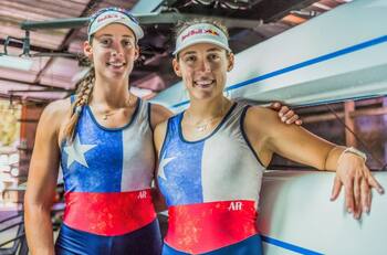 ¡Medalla de oro para Chile! Hermanas Abraham son campeonas en prueba del Sudamericano de remos