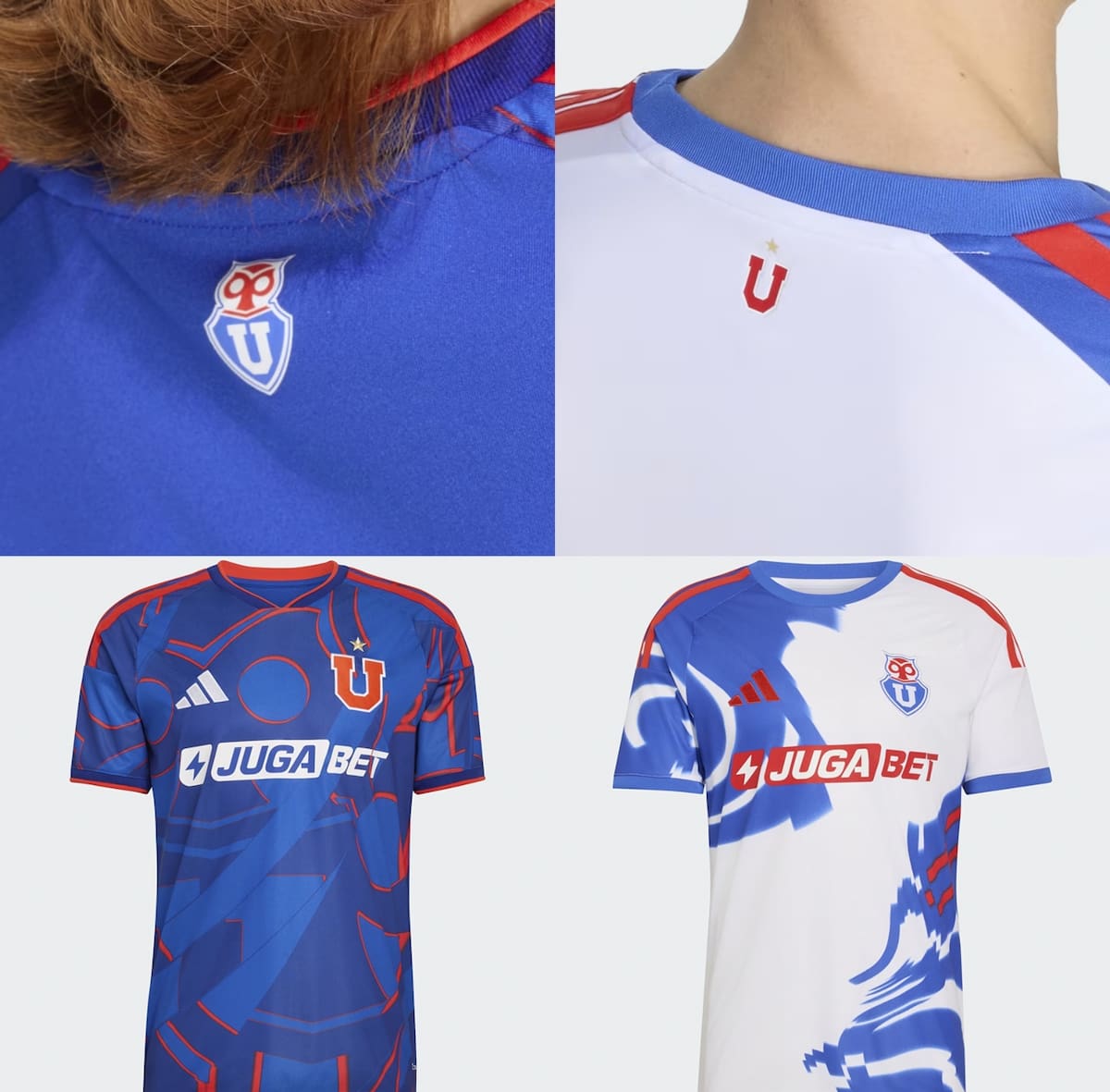 las nuevas camisetas de local y de visitante de Universidad de Chile para el 2026