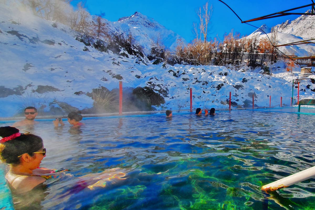 El lugar que se convierte en todo un atractivo para las temperaturas bajas del otoño. Foto: Termas del Flaco.