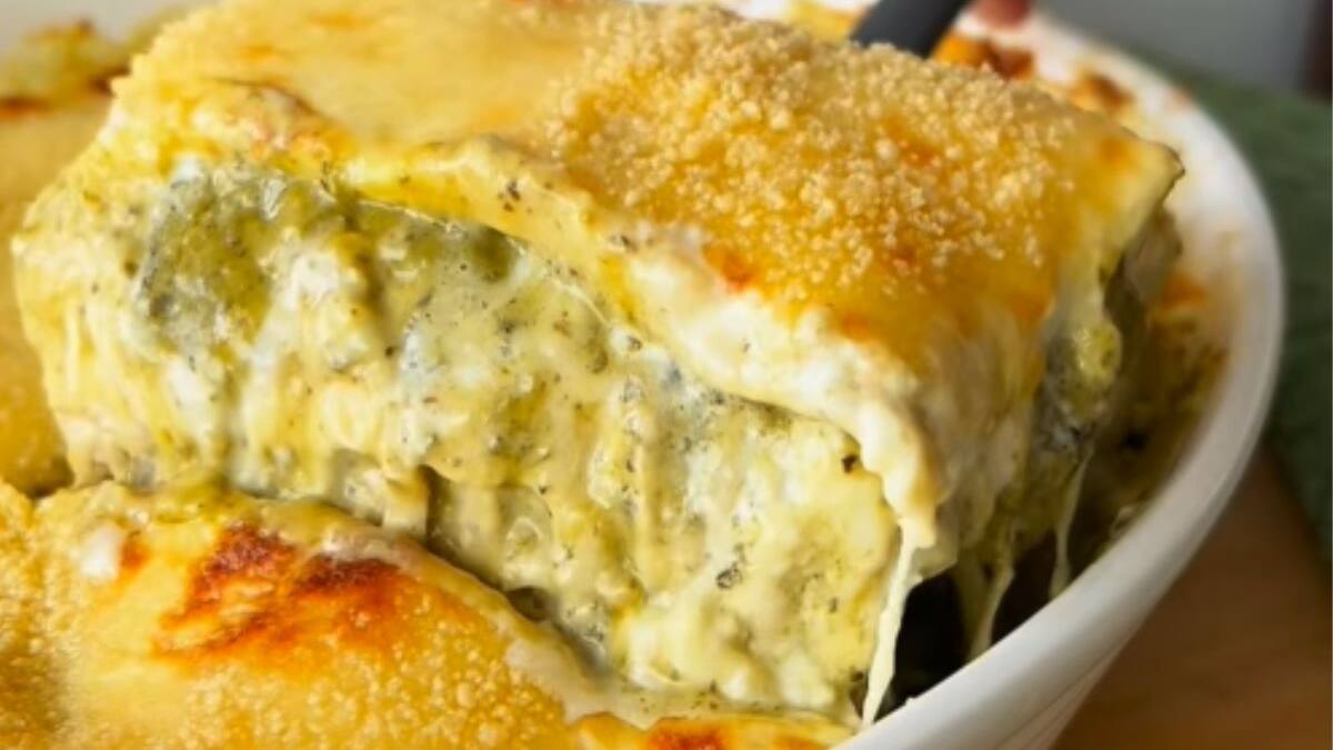 Receta sencilla de lasaña con pollo y pesto: ideal para el almuerzo familiar de fin de semana