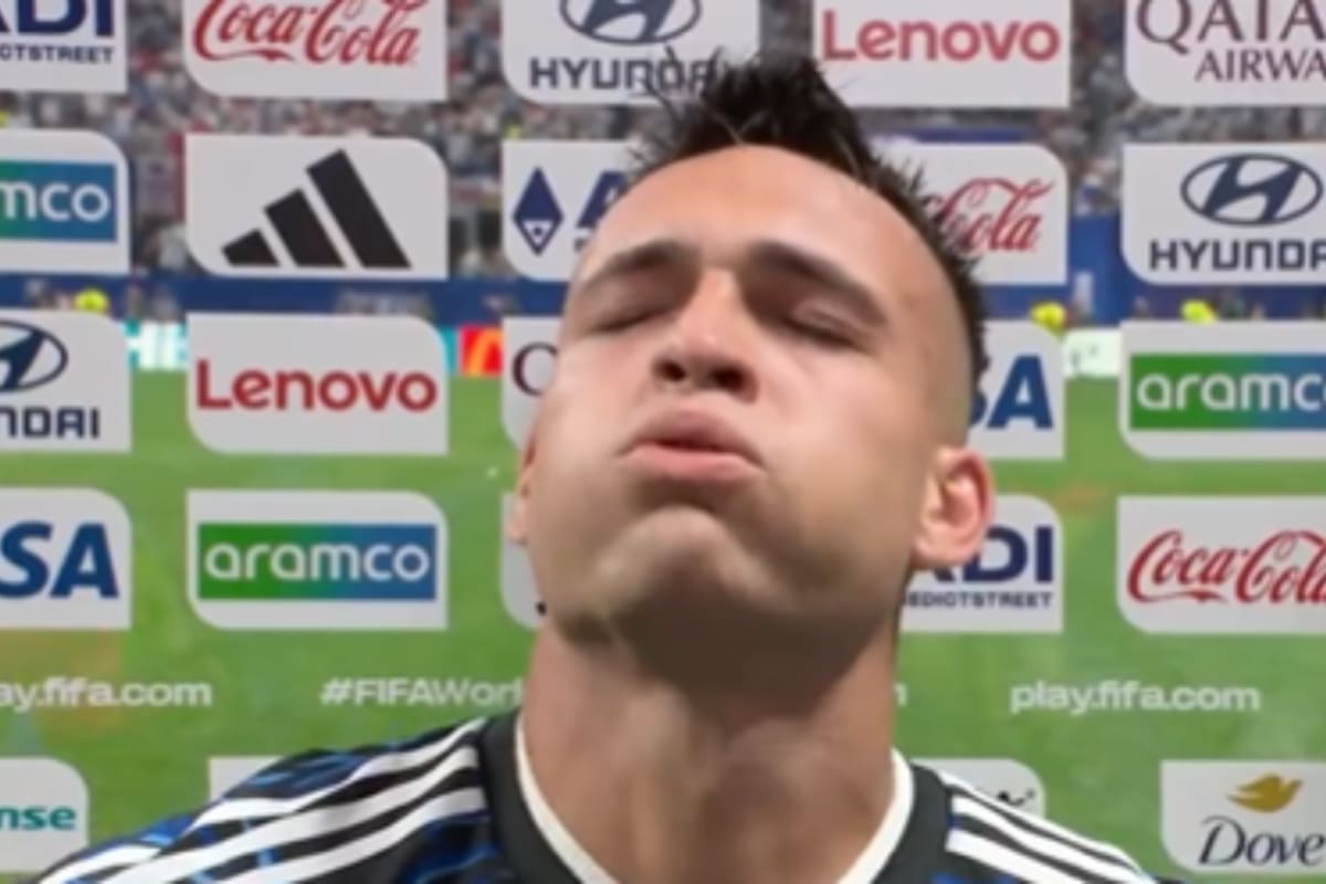 El delantero tras el triunfo de Argentina ante Inglaterra.