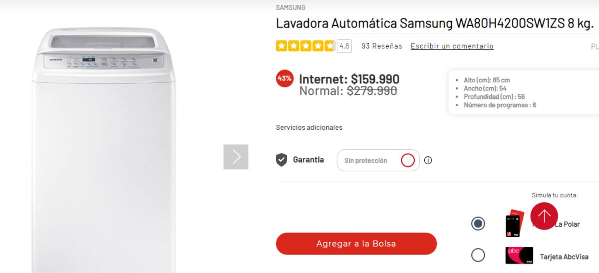 Este electrodoméstico está con rebaja en La Polar.