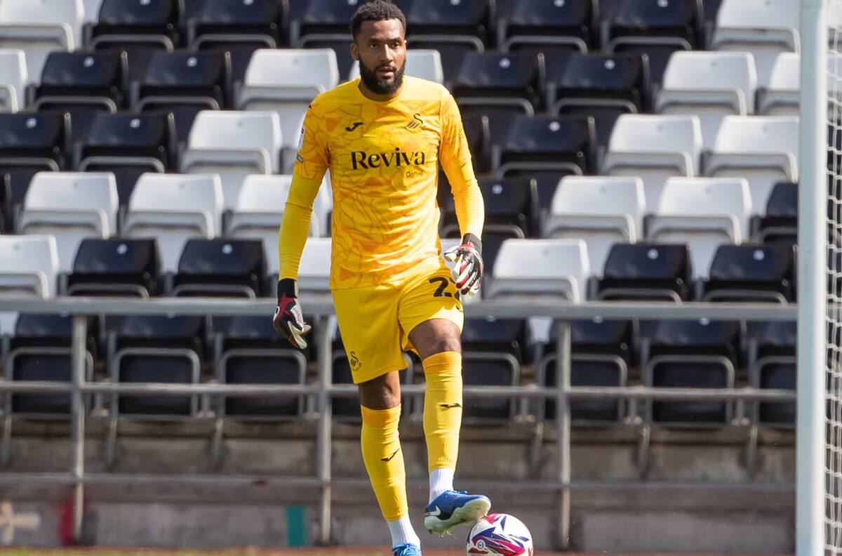 Lawrence Vigouroux fue elegido como el mejor jugador en la última victoria del Swansea en Championship