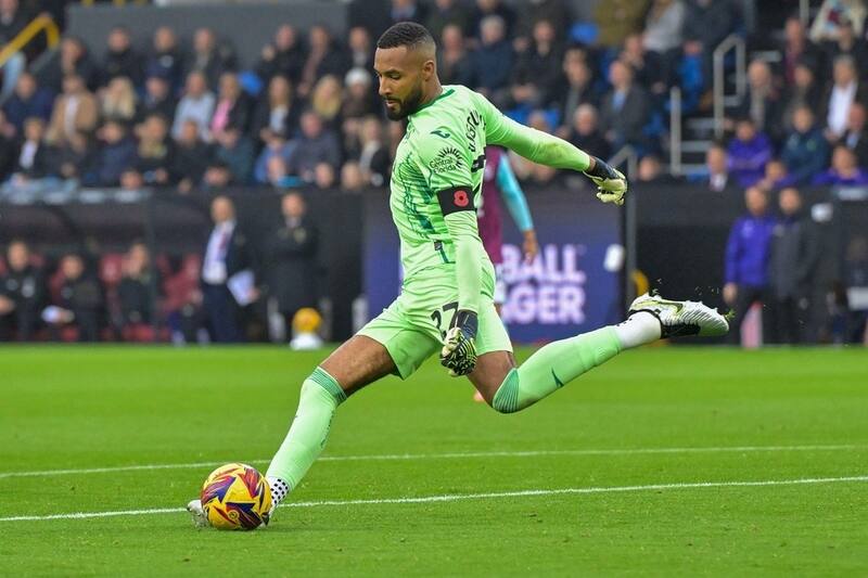 Lawrence Vigouroux, 20 partidos jugados esta temporada con el Swansea City.