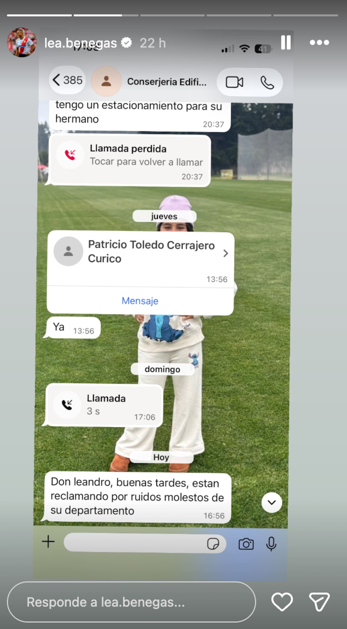 Leandro Benegas fue acusado por ruidos tras celebrar el triunfo de Argentina.