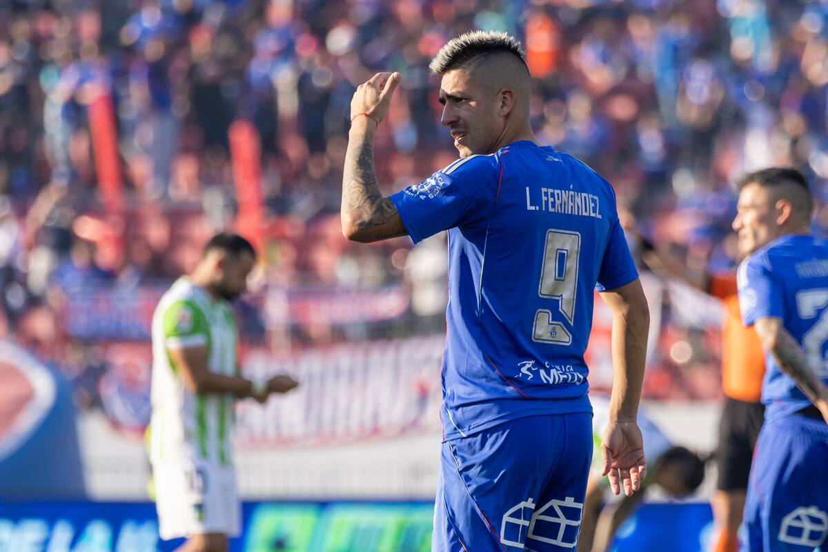 Leandro Fernández en el duelo de U. de Chile frente a O'Higgins por la Liga de Primera 2025. Foto: Felipe Escobedo