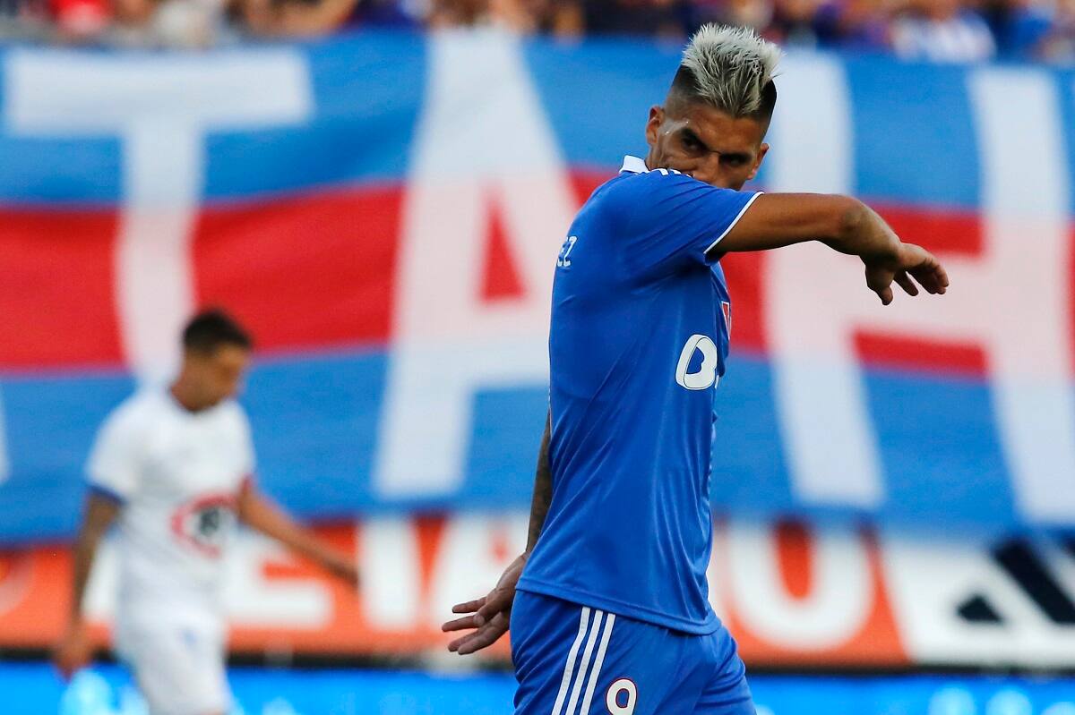 La U analiza sanciones para el delantero argentino.
Jonnathan Oyarzun/Photosport