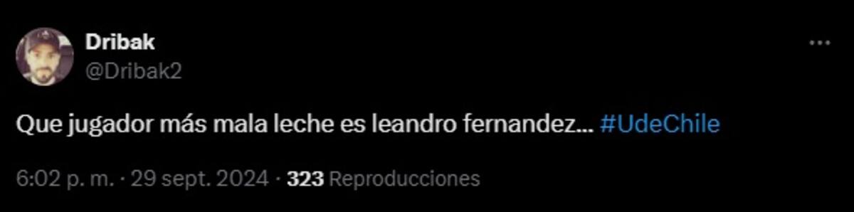 Leandro Fernández es criticado por la expulsión.