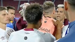 VIDEO | El picante cruce de Leandro Fernández con el portero de Lanús tras el empate de la U