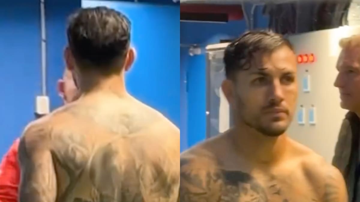 VIDEO | Leandro Paredes intercambió la camiseta con este jugador de la UC tras el debut de Libertadores