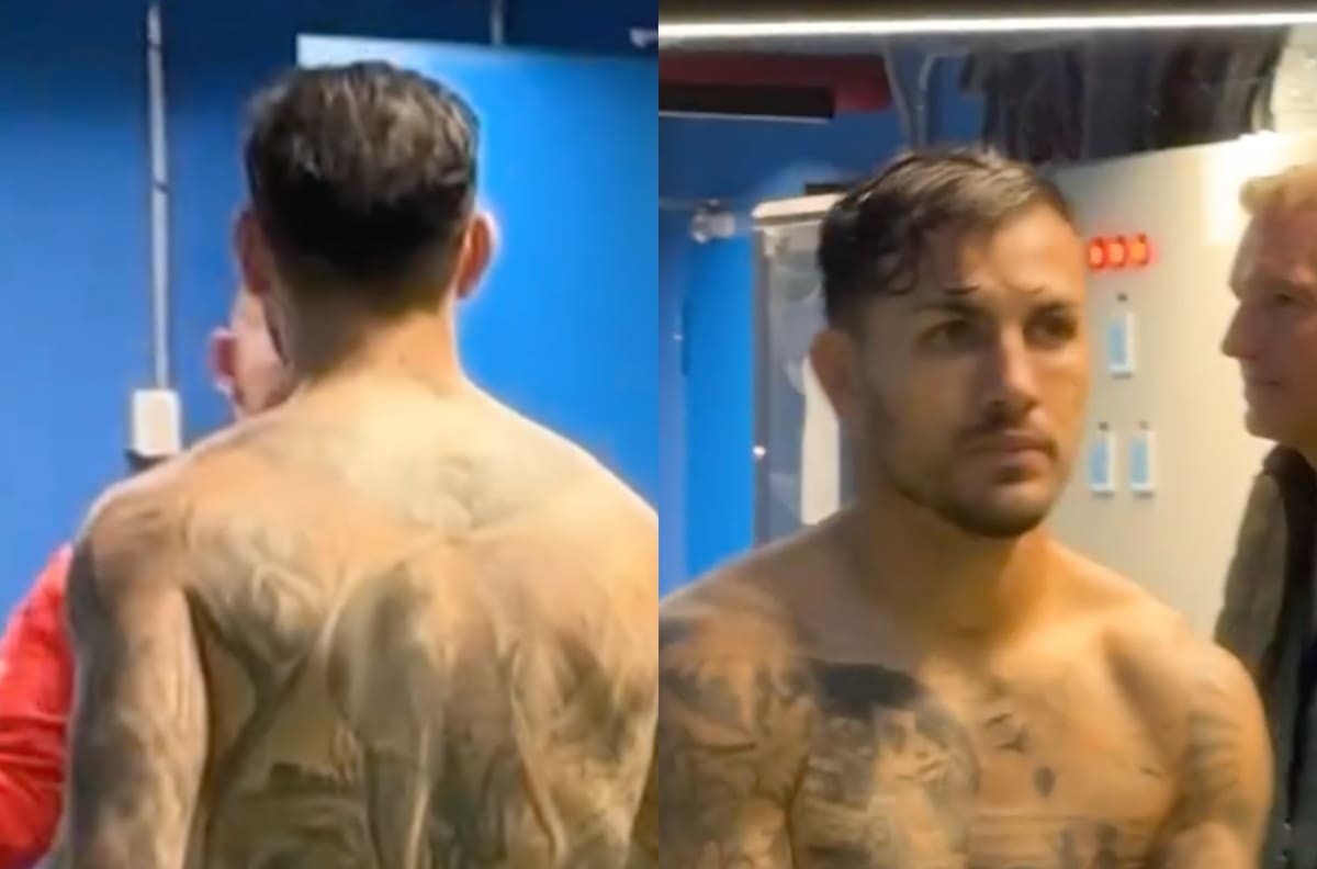 VIDEO | Leandro Paredes intercambió la camiseta con este jugador de la UC tras el debut de Libertadores