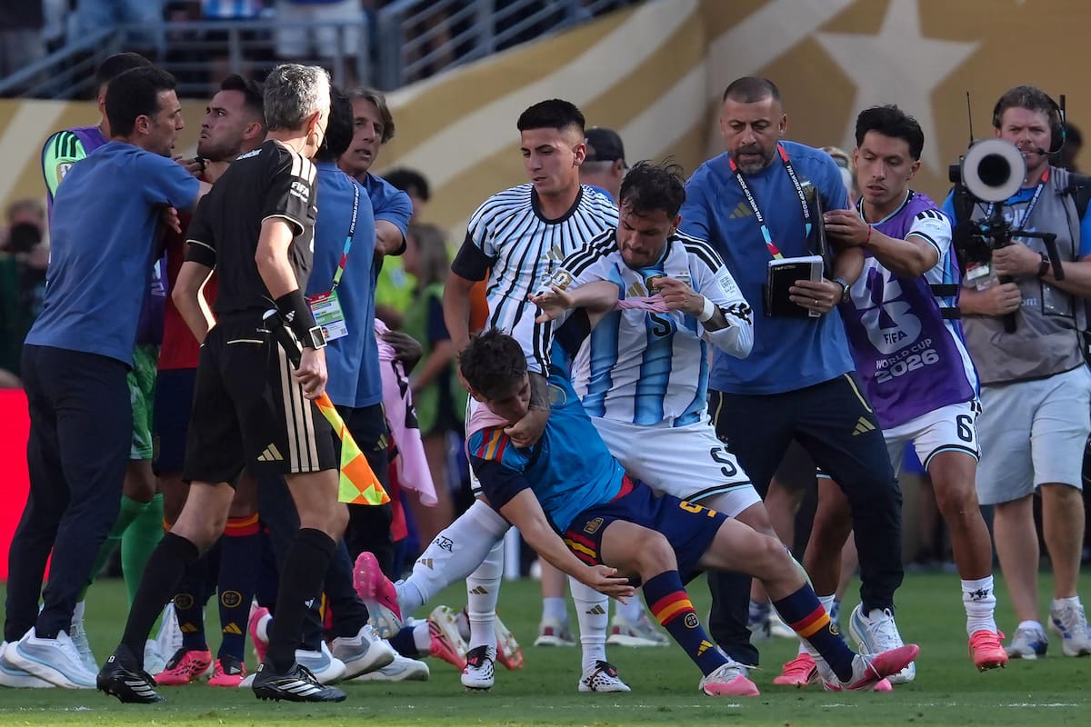 El jugador vivió momento de furia en la final del Mundial 2026. Foto: EFE.