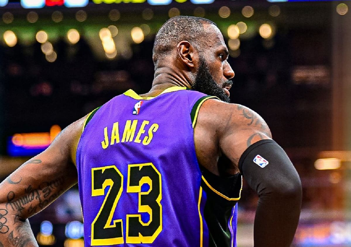 LeBron James de Los Angeles Lakers en la NBA. Foto: NBA