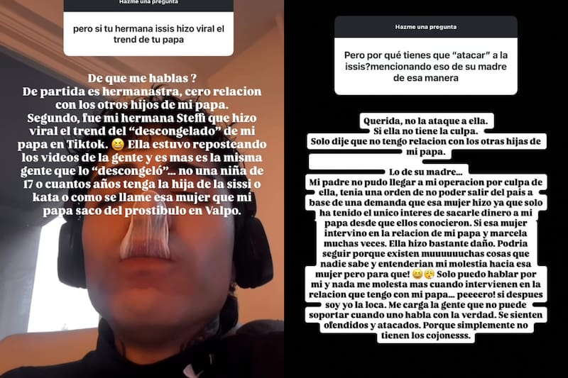 El influencer arremetió contra expareja de DJ Méndez.