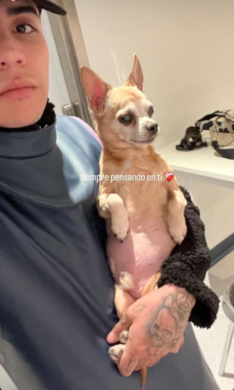 El profundo texto dedicado a su perrito.