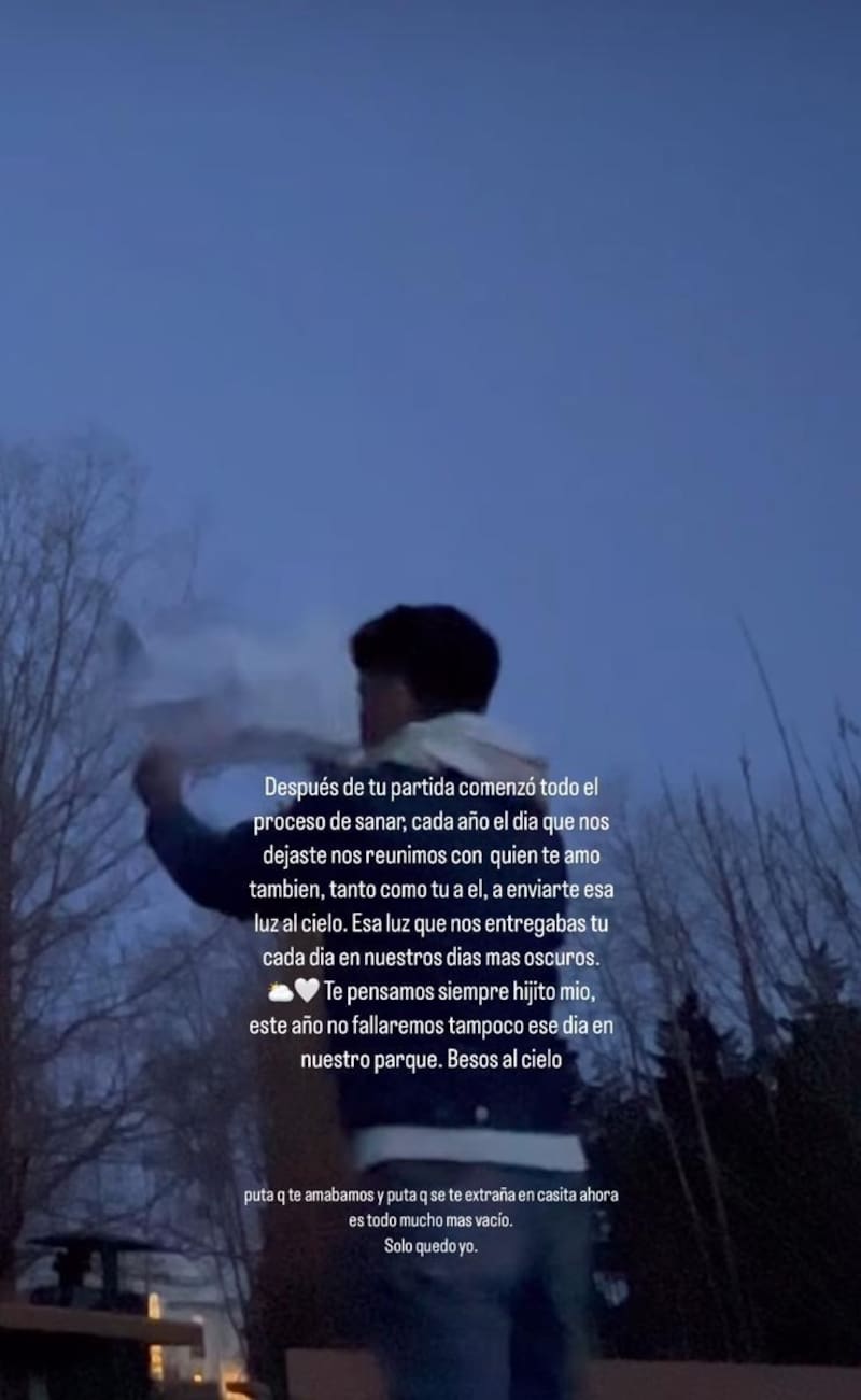 El sentido mensaje en su Instagram.