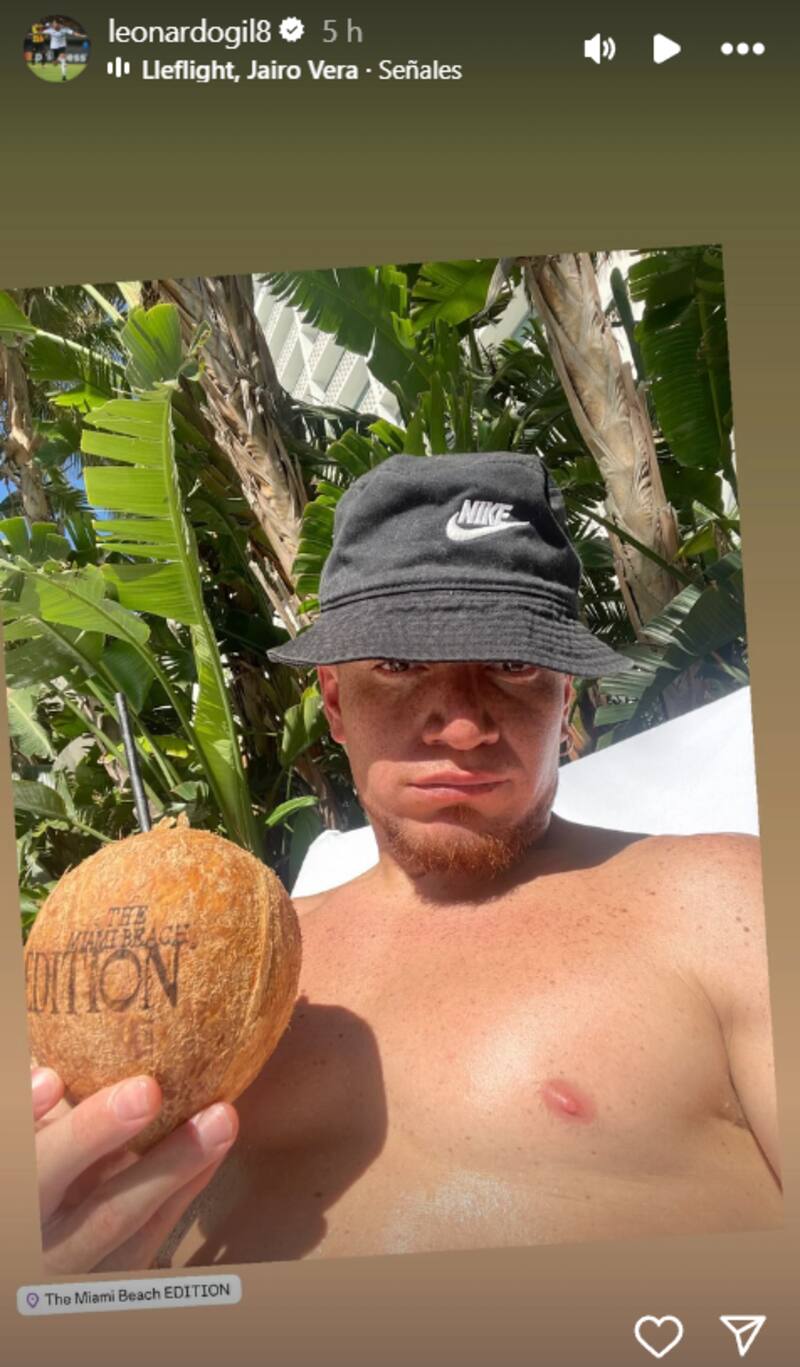 Leonardo Gil se fue de vacaciones a Estados Unidos tras salir de Colo Colo