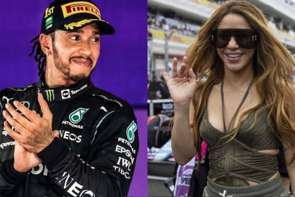 Lewis Hamilton y Shakira fueron captados en un restaurante de lujo en Miami. (Especial).