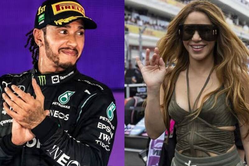 Lewis Hamilton y Shakira fueron captados en un restaurante de lujo en Miami. (Especial).