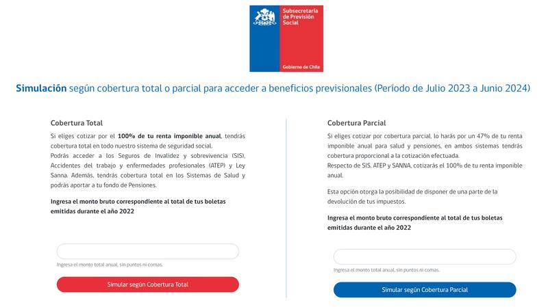 En el sitio web oficial de Ley de Honorarios puedes simular tu cotización previsional.