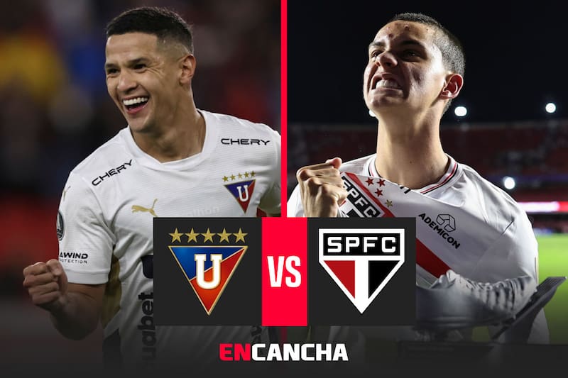 por la ida de cuartos de final de Copa Libertadores. Foto: EFE.