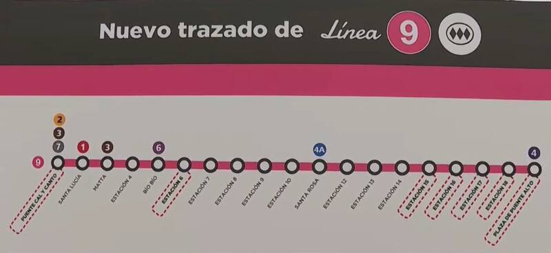 Estas serán las nuevas estaciones de la Línea 9 del Metro.