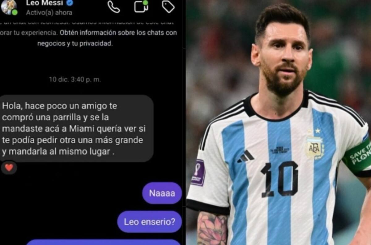Quedó loco: emprendedor argentino mostró que Lionel Messi le escribió para comprarle su producto