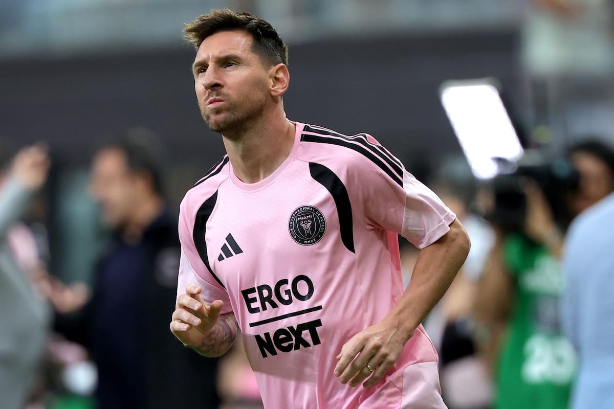 Salió a los 73' en el último partido del Inter Miami. Foto: EFE.