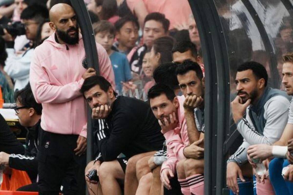 Lionel Messi vio desde la banca el triunfo de Inter Miami sobre Hong Kong XI.