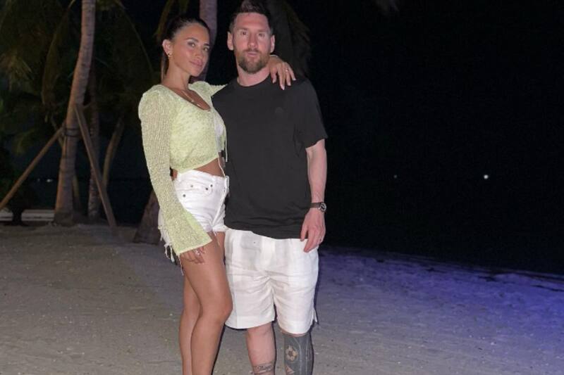 Lionel Messi disfruta de unos días de descanso en Las Bahamas. (Instagram)