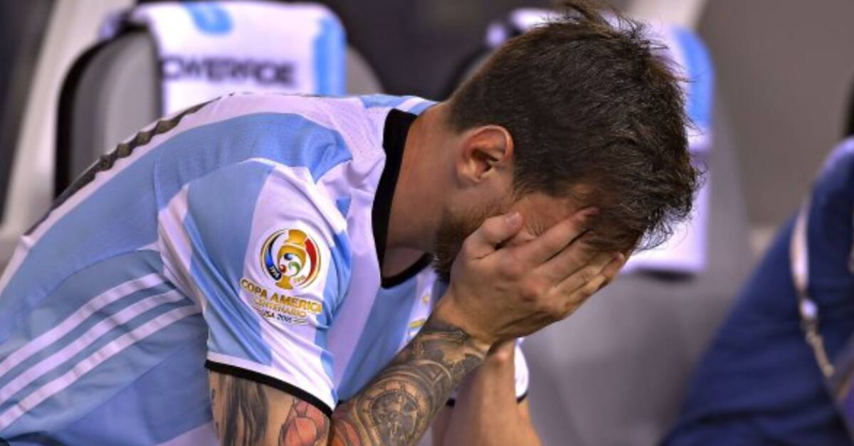 Terminó llorando tras la final contra Chile.
