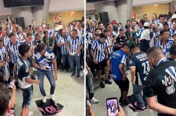 VIDEO | Argentinos se escandalizan por registro de hinchas de Monterrey pisoteando camiseta de Messi