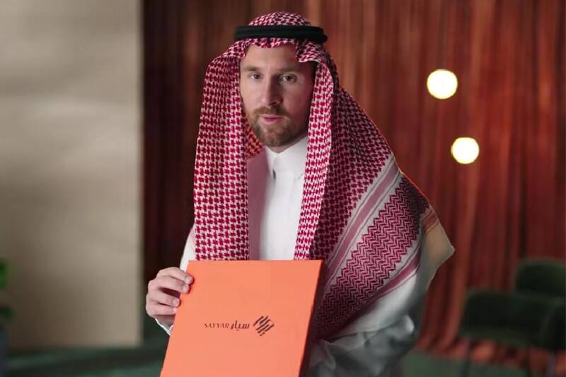 apareció como modelo de reconocida marca en Arabia Saudita.