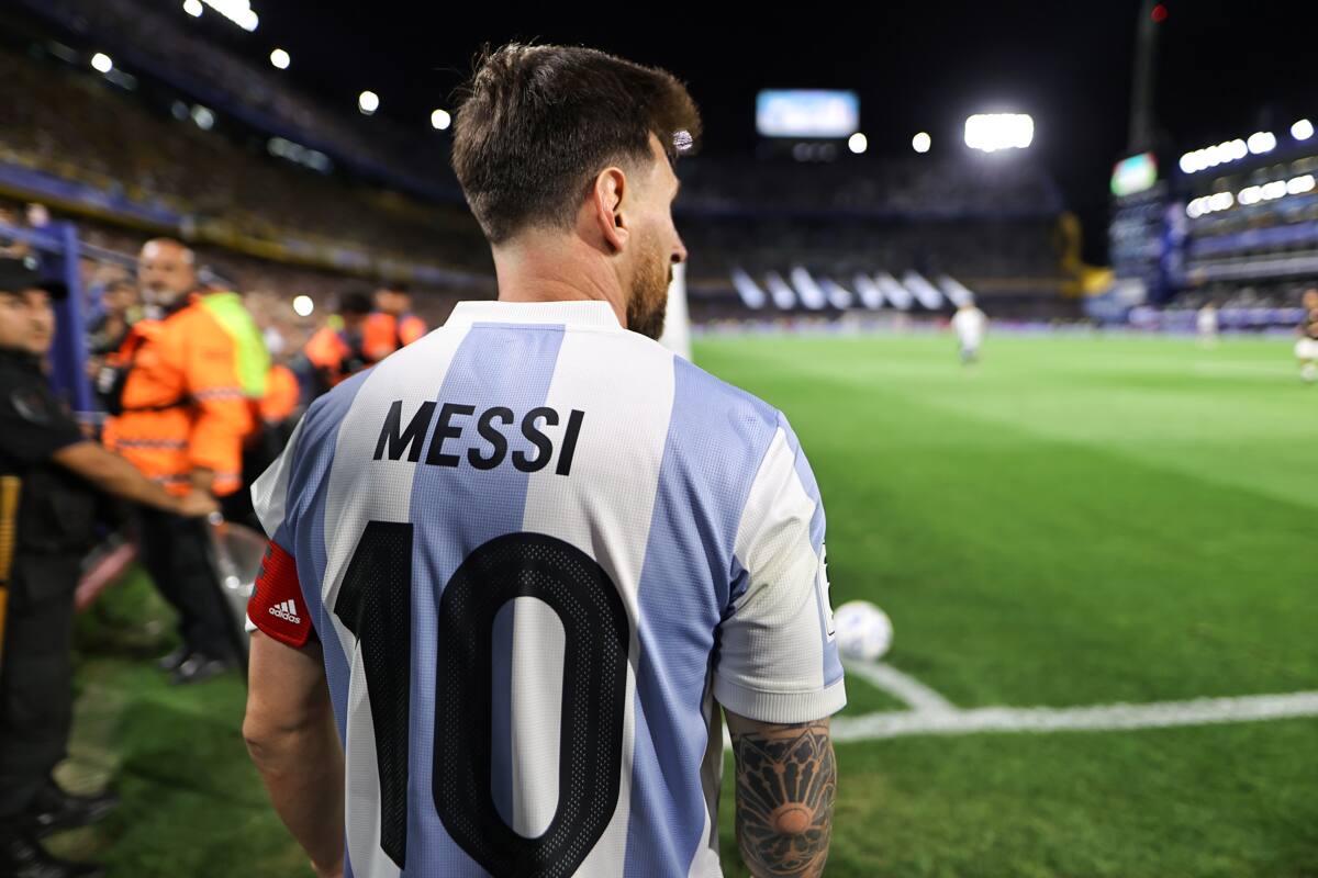 con la Selección Argentina en las Eliminatorias. EFE