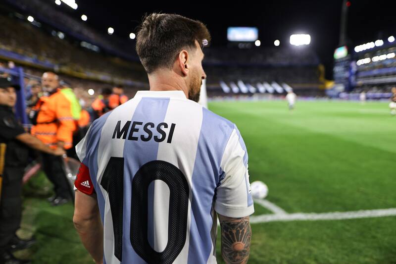 con la Selección Argentina en las Eliminatorias. EFE